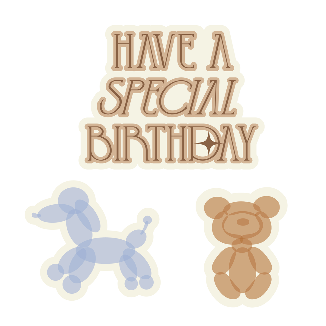永生花禮盒主題貼紙 Happy Birthday for boy